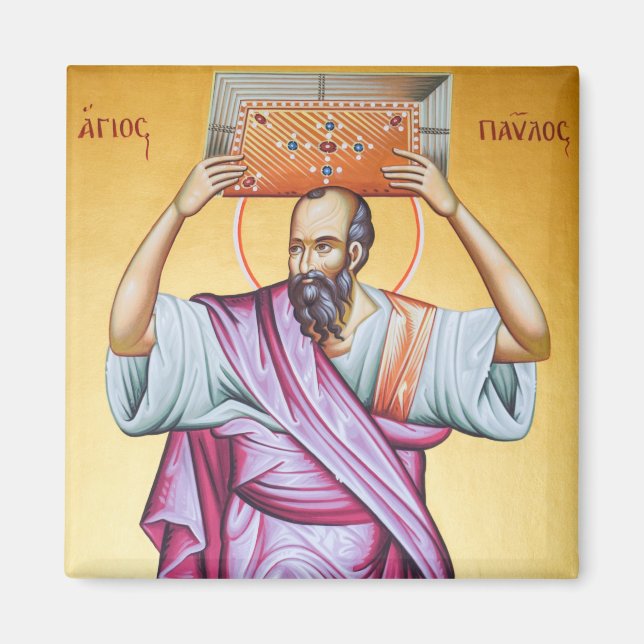 St. Paul Orthodox Christian Icon Magnet (Framsidan)