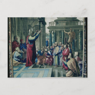 St. Paul Preaching at Areopagus Vykort