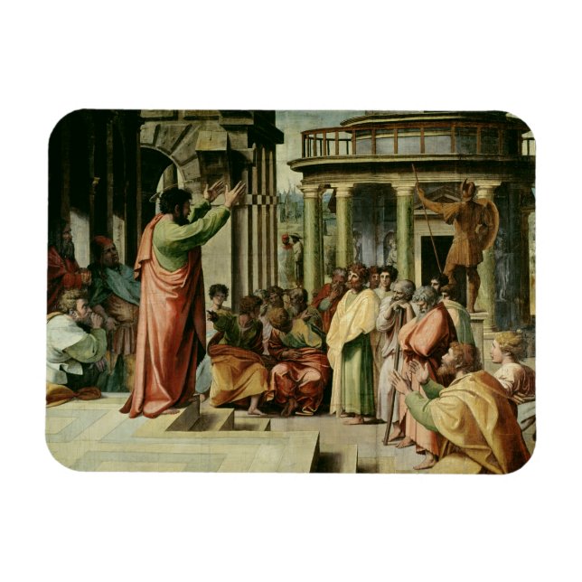 St. Paul Preaching i Aten (tecknaden för vetenskap Magnet (Horisontell)