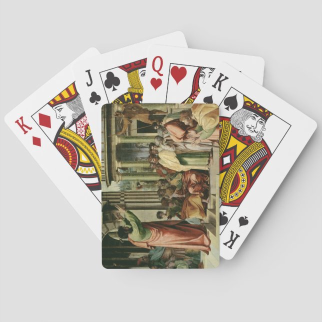 St. Paul Preaching i Aten (tecknaden för vetenskap Spelkort (Baksidan)