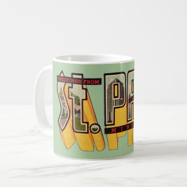 St Paul Retro Julmugg Kaffemugg (Framsida vänster)