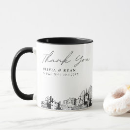 St. Paul Sketch Simple Personligt bröllp Coffee Mu Mugg