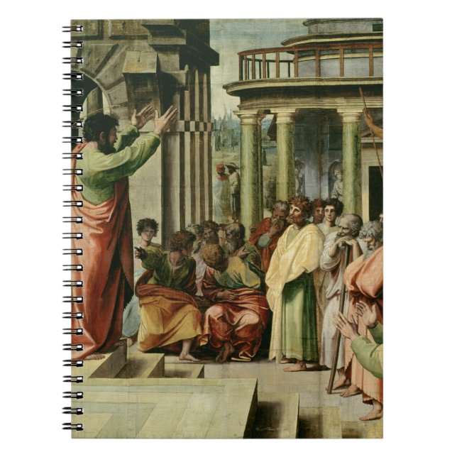 St Paul som predikar på Athens (tecknaden för Anteckningsbok (Framsidan)