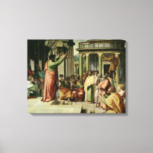 St Paul som predikar på Athens (tecknaden för Canvastryck