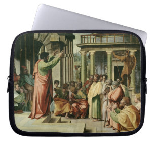 St Paul som predikar på Athens (tecknaden för Laptop Sleeve