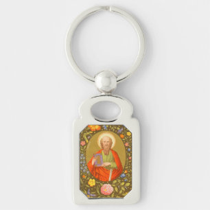 St. Paul the Apostle (PM 06) Rektangulärt Silverfärgad Nyckelring