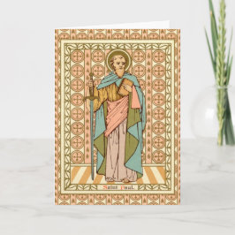 St. Paul the Apostle (RLS13) Blank Greeting Card Kort