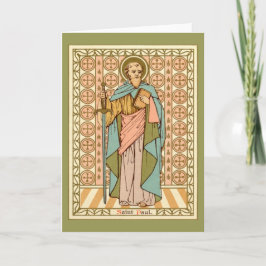 St. Paul the Apostle (RLS13) Blank Greeting Card Kort