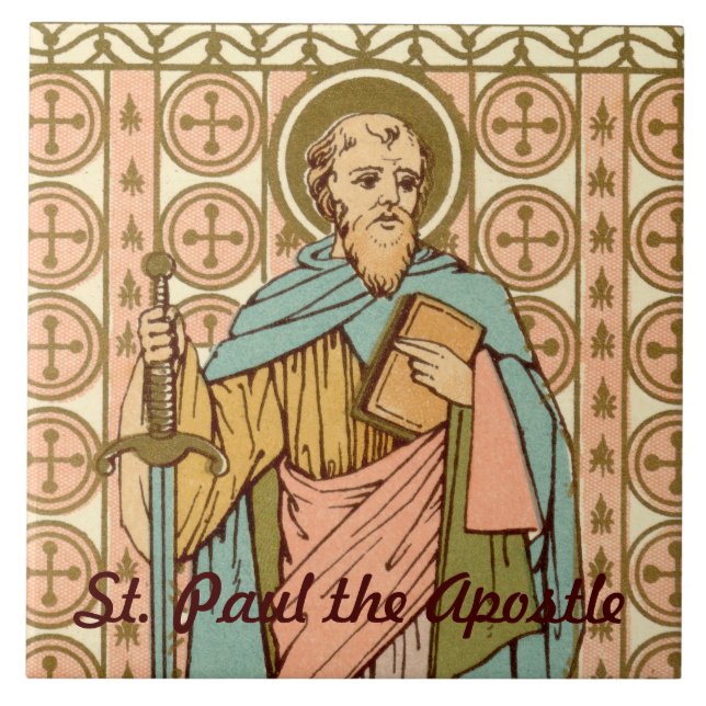 St. Paul the Apostle (RLS 13) Kakelplatta (Framsidan)