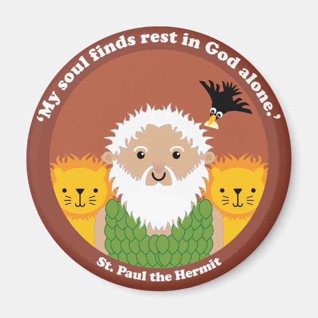 St. Paul the Hermit Magnet (Framsidan)