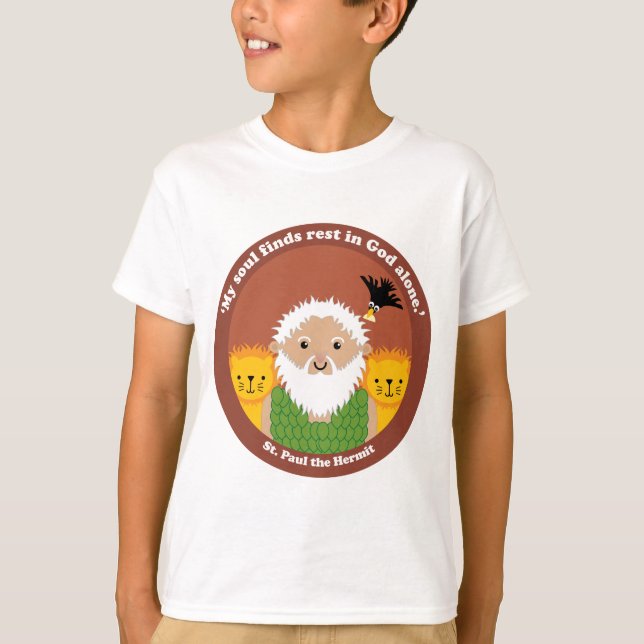 St. Paul the Hermit T-shirt (Framsida)