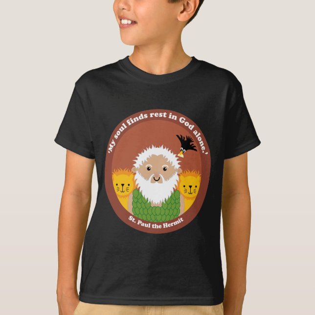 St. Paul the Hermit Tee Shirt (Framsida)