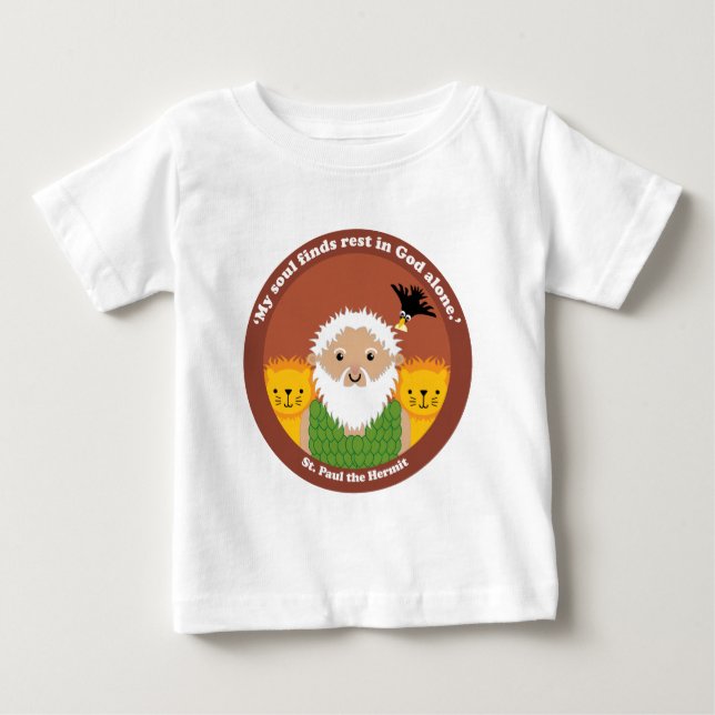 St. Paul the Hermit Tee Shirt (Framsida)
