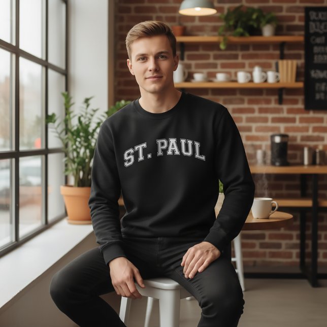 ST. PAUL Universitetsstilsvärmare Amerika College Lång Ärmad Tröja (Skapare uppladdad)