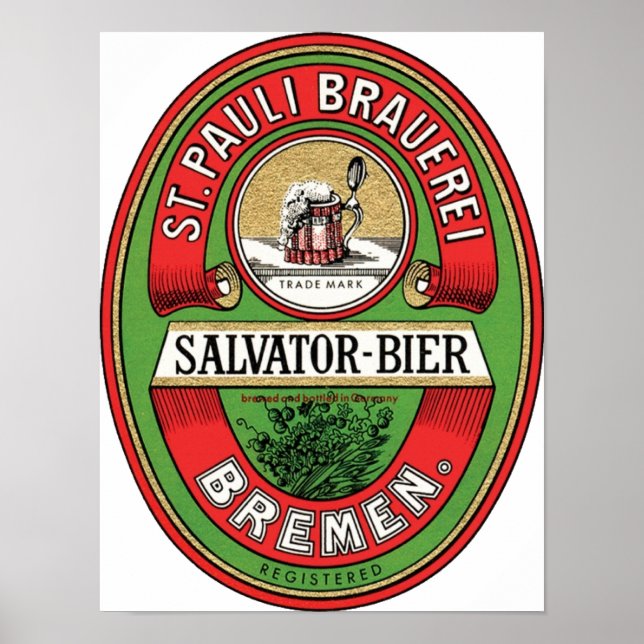 St. Pauli Brauerei Poster (Framsidan)