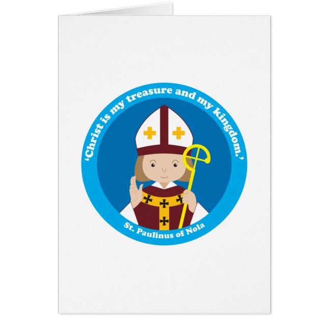 St. Paulinus of Nola Hälsningskort (Framsidan)