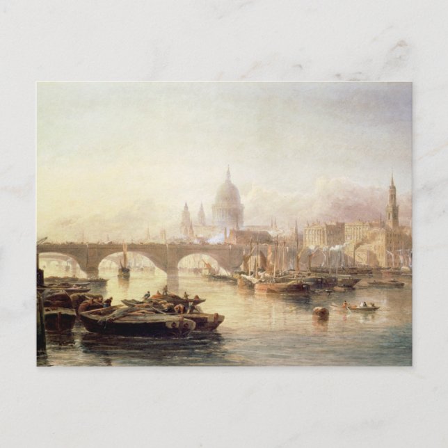 St. Paul's Cathedral and London Bridge Vykort (Framsida)