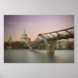 St Pauls Cathedral at Dusk Poster