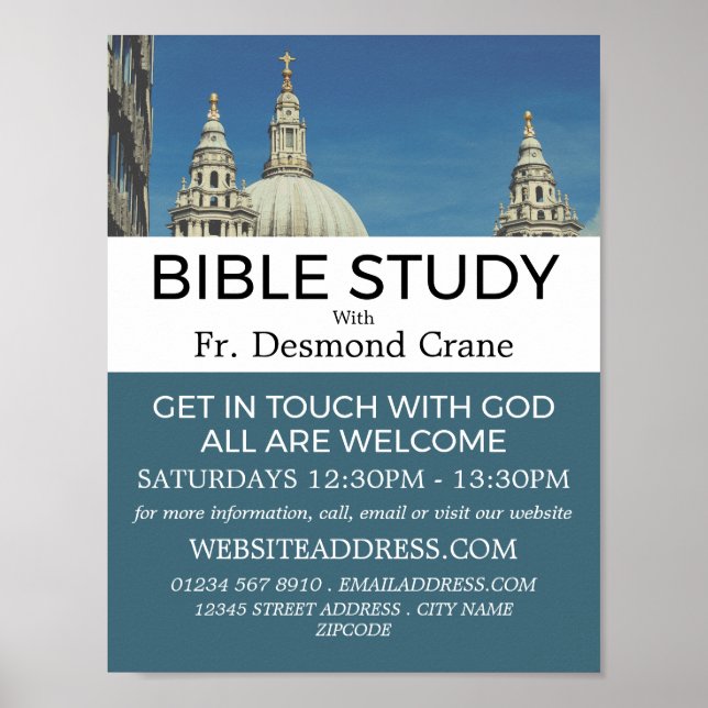 St Paul's Cathedral, Christian Bible Class Advert Poster (Framsidan)