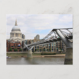 "St.Paul's Cathedral, från Millennium Bridge Vykort