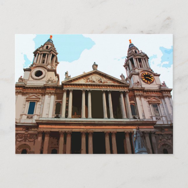 St Paul's Cathedral i London, Förenade kungariket Vykort (Framsida)