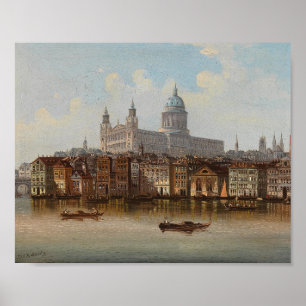 St. Paul's Cathedral Johann Wilhelm Jankowsky Poster