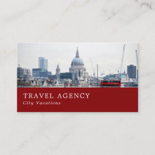 St Paul's Cathedral, London City, Travel Agent Visitkort