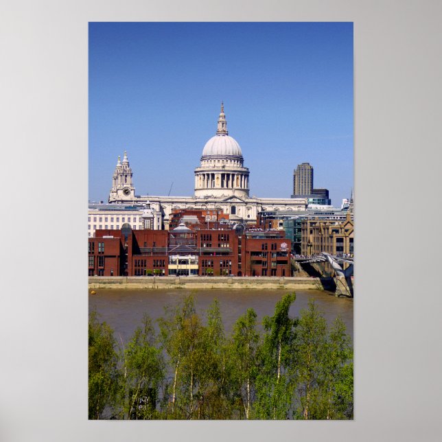 St Pauls Cathedral London England Poster (Framsidan)