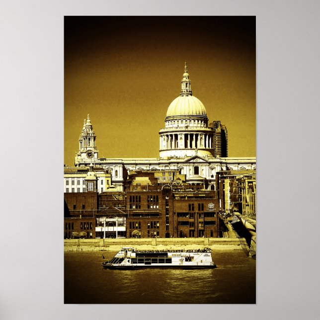 St Pauls Cathedral London England Poster (Framsidan)