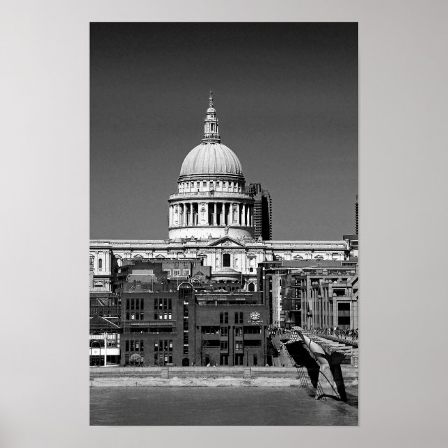 St Pauls Cathedral London England Poster (Framsidan)