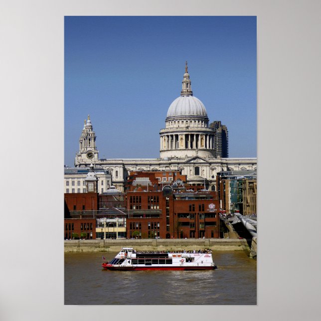 St Pauls Cathedral London England Poster (Framsidan)