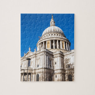 St Paul's Cathedral London med blå himmel Pussel