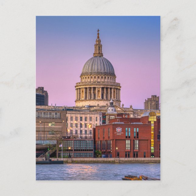 St.Paul's Cathedral London UK Postcard Vykort (Framsida)