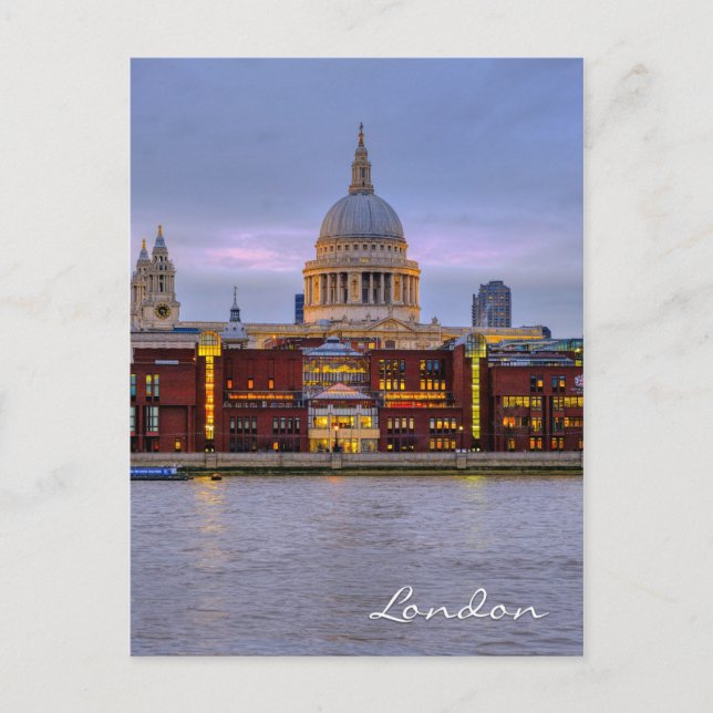 St. Paul's Cathedral London UK Postcard Vykort (Framsida)