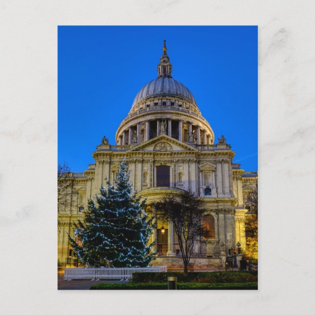 St. Paul's Cathedral London UK Postcard Vykort (Framsida)