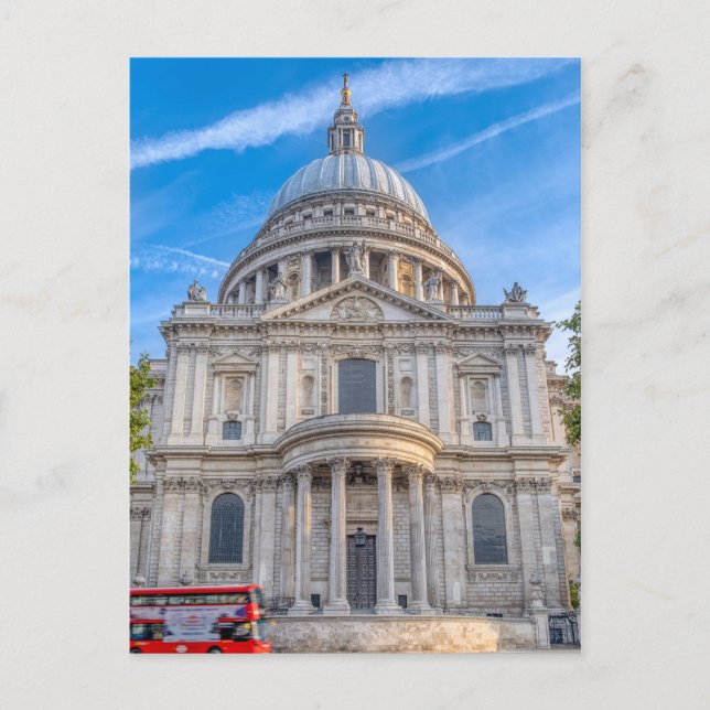 St.Paul's Cathedral London, UK Postcard Vykort (Framsida)