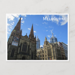 st pauls cathedral melbourne vykort