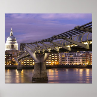 St Pauls Cathedral och City Skyline Poster