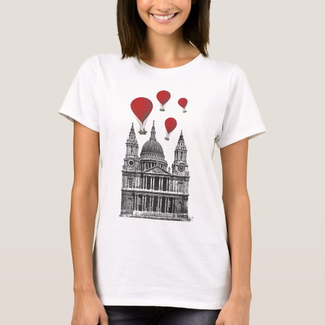 St Pauls Cathedral och Red Luftballongs Tee Shirt (Framsida)