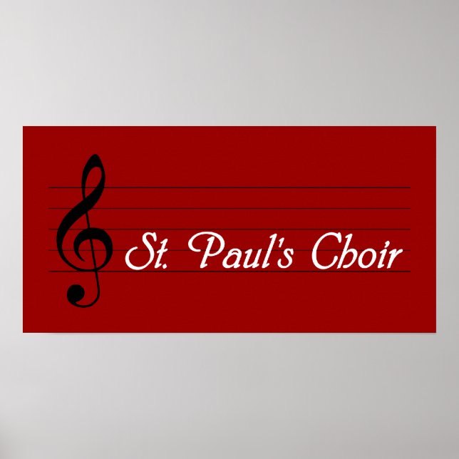 St. Paul's Choir Poster (Framsidan)
