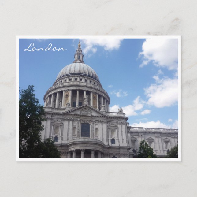 st pauls dome london vykort (Framsida)
