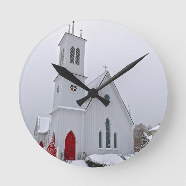 St. Paul's Episcopal Church Rund Klocka (Framsida)