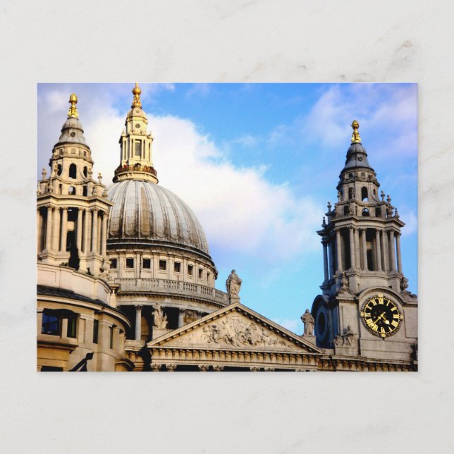 St Pauls-katedralen, London, vykort (Framsida)