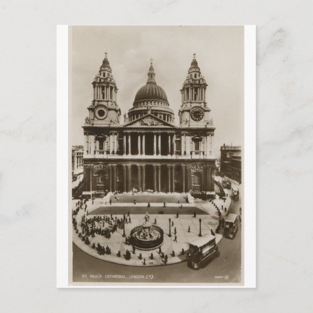 ST PAULU'S CATHEDRAL LONDON VYKORT (Framsida)
