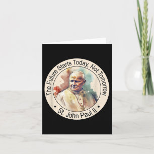 St. påven Johannes Paul Ii Berömd Catholik Saints Kort