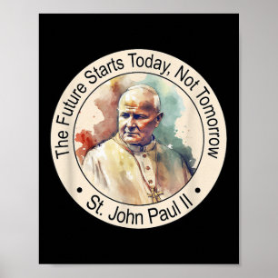 St. påven Johannes Paul Ii Berömd Catholik Saints Poster