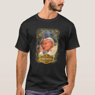 St. påven Johannes Paul II Kor, katolsk Saint pols T Shirt