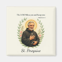 St. Peregrine Feast Day Blessings Watercolor Wreat