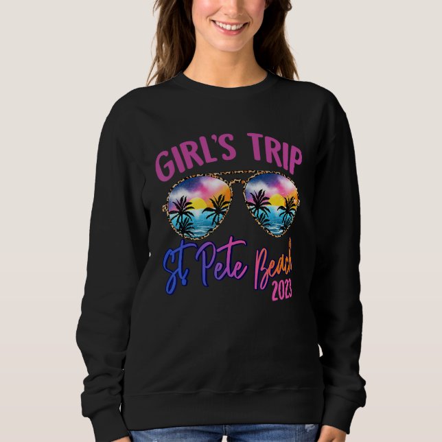 St. Pete Beach 2023 Girls Trip Sunglasses Summer G T Shirt (Framsida)