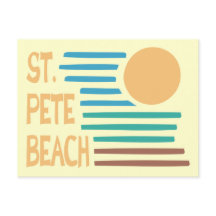 St. Pete Beach Florida geometric sunset